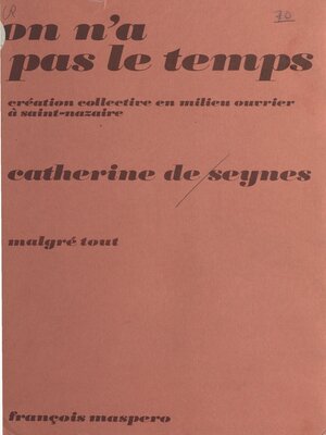 cover image of On n'a pas le temps